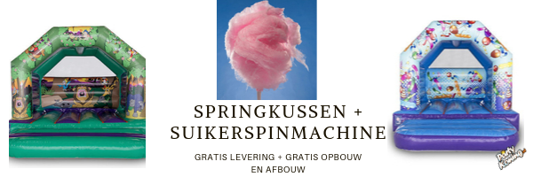 springkussen suikerspinmachine huren