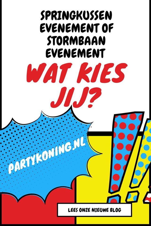 springkussen of stormbaan evenement